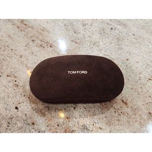 [Tom Ford] TOM FORD Brown Velour Hard Glasses Case