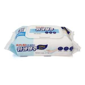 물티슈 위생행주 80매 20x16 10개 일회용행주 물티슈행주 부직포행주 행주티슈 물티슈캡형