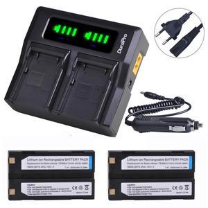 DuraPro 54344 GPS 배터리 및 LED 고속 듀얼 충전기 트림블 57005800R6R7R8TSC1 수신기 2600mAh