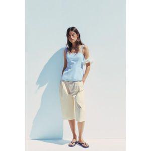 [정품] 자라 티셔츠 민소매 나시 반팔 ZARA 테일러드 리본 탑639909