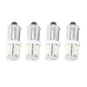 LED 자동차 웨지 인테리어 사이드 전구 화이트 4x T11 BA9S T4W 233 BAYONET 10 SMD