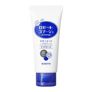 일본정품 로제트 ROSETTE 고마쥬 필링젤 120g 숯 AHA 얼굴 각질제거젤 청색