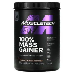 머슬 테크 100% Mass Gainer 게이너 초콜릿 초코렛 Chocolate Fudge Brownie 5.15lbs 2.33kg
