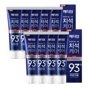 메디안 치석케어 오리지널 치약 120g 3입 3개