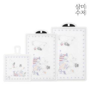 [신세계몰][삼미수저] 무민 더키친 항균 양면도마 대+중+소 3P세트