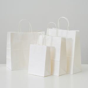 [내일도착] 10장 묶음 고급 종이가방 화이트 대 26x12x31