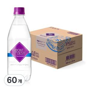 몽베스트 탄산 음료 대용량 탄산수 플레인 500ml 60개