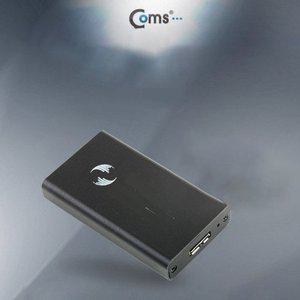 Coms USB 3.0 외장 케이스(mSATA 50mm) Black (WFFQY09)