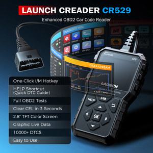 자동차 Creader 읽기 CR529 코드 리더 529 스캐너 OBDII 스캔 출시 오류 진단 도구 OBD2 DIY