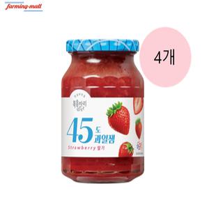 [보금푸드] 복음자리 45도 과일잼 딸기 350g 4개