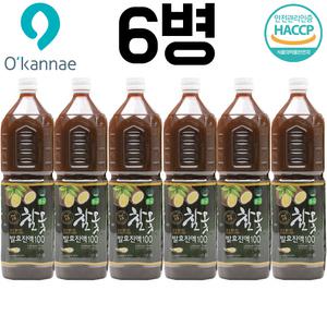 옻가네 국산 참옻 발효 진액100%(1.5Lx6병)/ 옻밥 건강밥 냉증 삼계탕 옻진액 옻물 옻효능 옻추출물