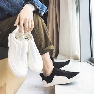 밴딩 패브릭  니트 남자 로퍼 스니커즈 단화 슬립온 남성 신발 키높이 운동화 캐주얼 YS04