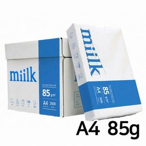 [Qubridge]한국제지 밀크 복사용지(A4/85G/500매x5권)/1BOX