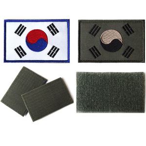 신형 벨크로 태극기 마크/찍찍이/위장/전투복/패치/명찰
