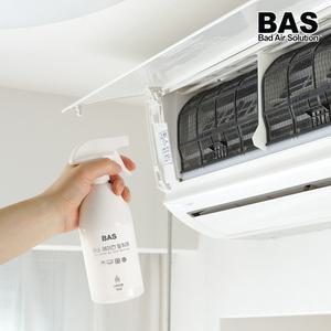 BAS 에어컨탈취제 세균 곰팡이 냄새제거 셀프청소 탈취 항균 세정 가정 차량용 벽걸이 시스템에어컨 천장형