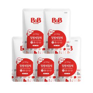 비앤비 젖병세정제 거품형 리필형 400ml x5개