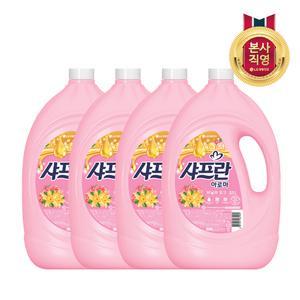 샤프란 아로마 바닐라 핑크 용기3.1L x 4개