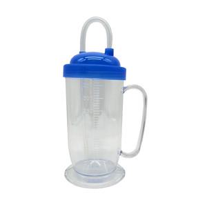 모우 환자용 CC 빨대 물컵 400ml (0.35L) 열탕 소독 요양원 물병 눈금