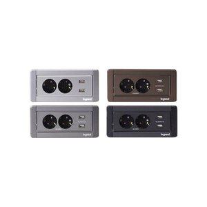 르그랑 인테리어 빌트인 콘센트2구 USB2포트 매립형 콘센트