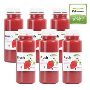 [풀무원]녹즙 과채주스 프레시 스트로베리 190ml x 6병 / 딸기주스 딸기스무디