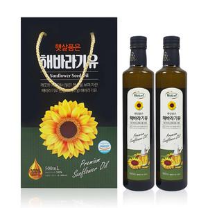 웰크리 햇살품은 해바라기유 식용유 선물세트 500mlX2P