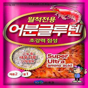 토코 월척전용 어분글루텐 새우가루함유 낚시미끼 붕어미끼 민물떡밥