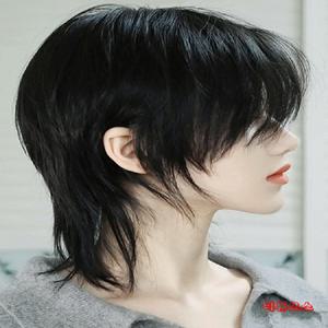 남자 가발 장발 긴머리 허쉬컷 울프컷 통가발 롱헤어 스타일링 티류으스