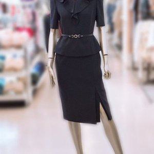 [미니멈]MWBAWO5150 러플장식 페플럼 원피스