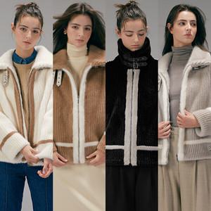 리오벨[Liobell] 23FW NEW FauxFur 리버시블 라이더코트 1종