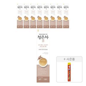 2080 청은차 선 치약, 120g, 9개 + 증정(토탈케어 칫솔, 일반모, 1개)