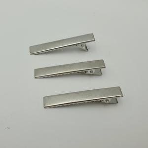 블랙/실버 5P 나만의 스타일 납작민자미니 헤어핀 부자재 메탈집게핀