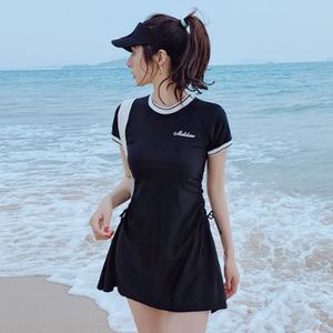 러블리한 여성 원피스 수영복 체형커버 치마수영복 비치웨어 패드내장