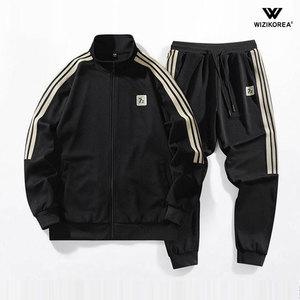 봄 가을 남성 트레이닝 세트 스탠드카라 츄리닝 운동복 WI099SET