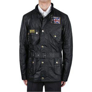 [바버]UNION JACK WAX 유니온 잭 왁스 자켓 MWX0068 BK91