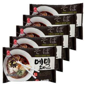 한일식품 본고장 메밀 소바 211.7g 5개