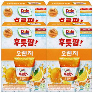 Dole 얼려먹는 주스 후룻팝 오렌지 8입 x 4개 / 과즙 디저트 간식