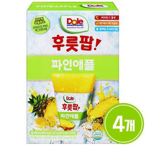 Dole 얼려먹는 주스 후룻팝 파인애플 8입 x 4개 / 과즙 디저트 간식