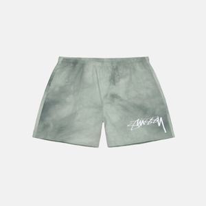 스투시 웨이브 다이 나일론 쇼츠 반바지 세이지 그레이 112316