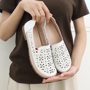 제이슈 소가죽 틴크 펀칭 슬립온 1.5cm