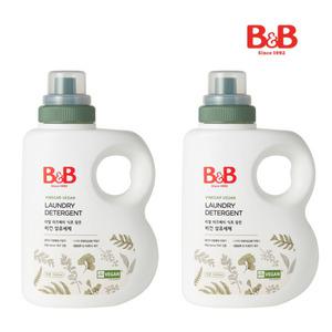 비앤비 비건 섬유세제 1500ml 용기형 2입