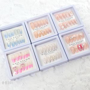 마이 아이돌 리얼 네일팁 키트 랜덤1개 인조 손톱 어린이 키즈 셀프 아트 디자인 옵션 선택
