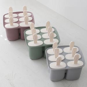 실리콘 6구 아이스크림 몰드 얼음 아이스바 메이커