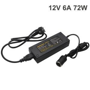 자동차 전원 어댑터 담배 라이터 컨버터 전원 변환 AC to DC 110V 220V to 12V 6A 전원 어댑터 공급 라이터