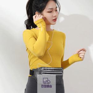 슬림백 러닝힙백 방수 조깅 허리벨트백 벨트파우치 듀얼포켓 핸드폰주머니 힙색