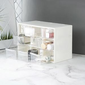 소품정리 미니서랍 멀티박스(9칸) (화이트)/데스크/정리함/미니/서랍/장/통/함/수납함/약장/