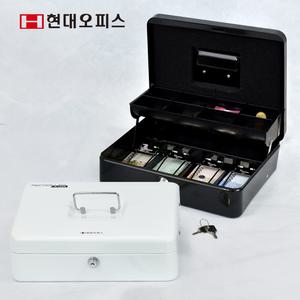 [현대오피스] 소형 가정용 미니 돈통 카운터 수제금고 N-402K 열쇠형 지폐4칸 동전8칸