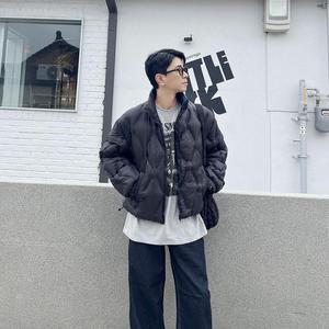 남자숏패딩점퍼 오버핏 패딩 경량 크롭 푸퍼 겨울 점
