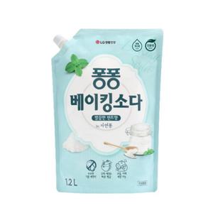 퐁퐁 주방세제 베이킹소다 리필 1200ml, 1개 깔끔한 민트향