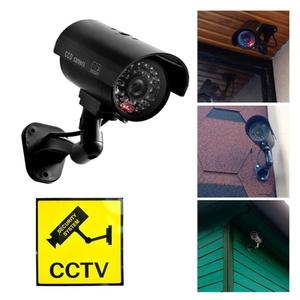방범용 모형 CCTV 도난방지 모조 카메라 보안 원통 돌출형 LED
