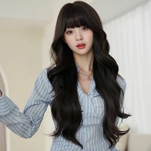 키라비 가발 여성 통가발 긴머리 웨이브 75cm KPE0441